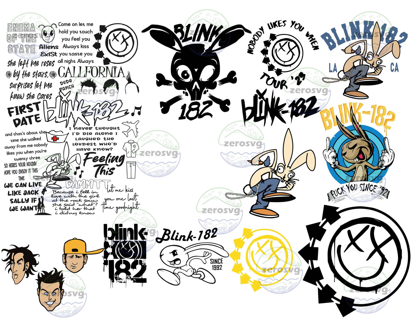 10+ file Blink 182 png, Blink 182 bundle svg,Blink 182 World Tour 2023 Svg Png Dxf Eps , cricut , file cut , Silhouette, Digital Dowload