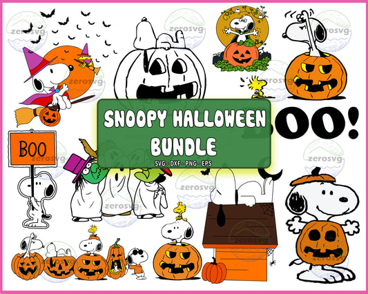 10+ file Snoopy Boo Halloween bundle svg , Peanuts halloween SVG DXF EPS PNG, bundle halloween  Cutting Image, File Cut , Digital Download, Instant Download