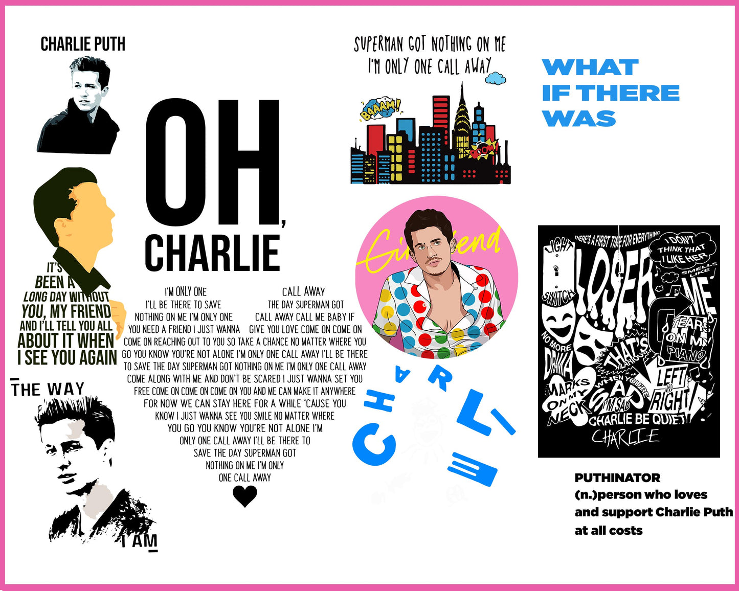10+ file charlie puth svg, bundle charlie puth SVG, EPS, PNG, DXF for Cricut, Silhouette, digital download