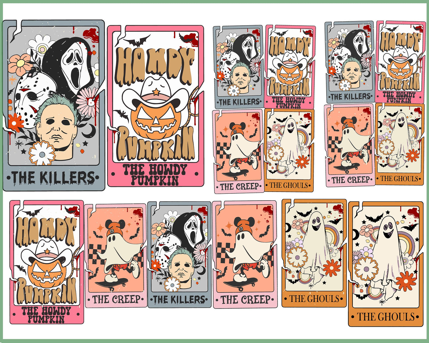 10 file Halloween Tarot Card Png Bundle svg, Retro Halloween Png, Spooky Season Png, Summer Halloween Png, Horror SVG DXF EPS PNG, bundle halloween Cutting Image, File Cut , Digital Download, Instant Download