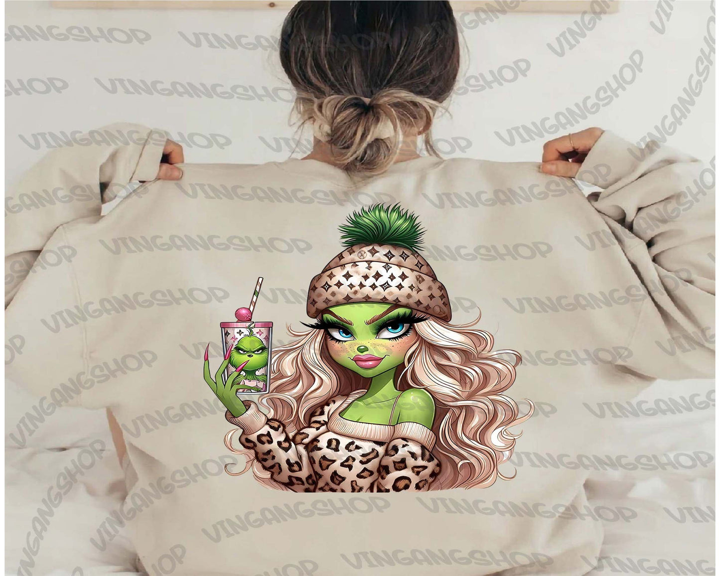 15 Boujee Cartoon Leopard Png Bundle, Coffee Leopard Bougie Png, Winter Basics Png, Digital Download ,Instant Download