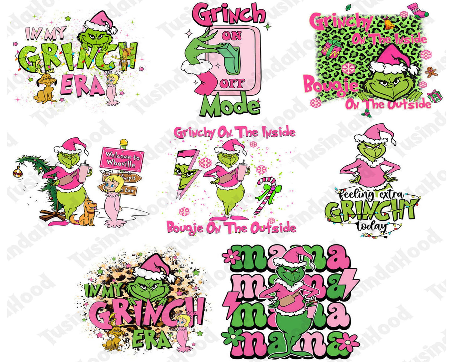 15 Pink Christmas Png Bundle, Santa Claus png, Christmas Movie Png , Digital Download ,Instant Download