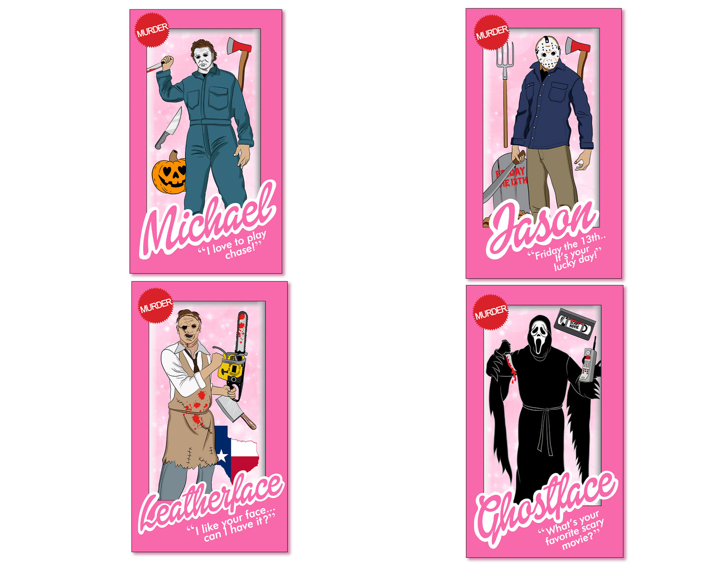 4 file Horror Barbie Halloween bundle PNG , bundle halloween Cutting Image, File Cut , Digital Download, Instant Download