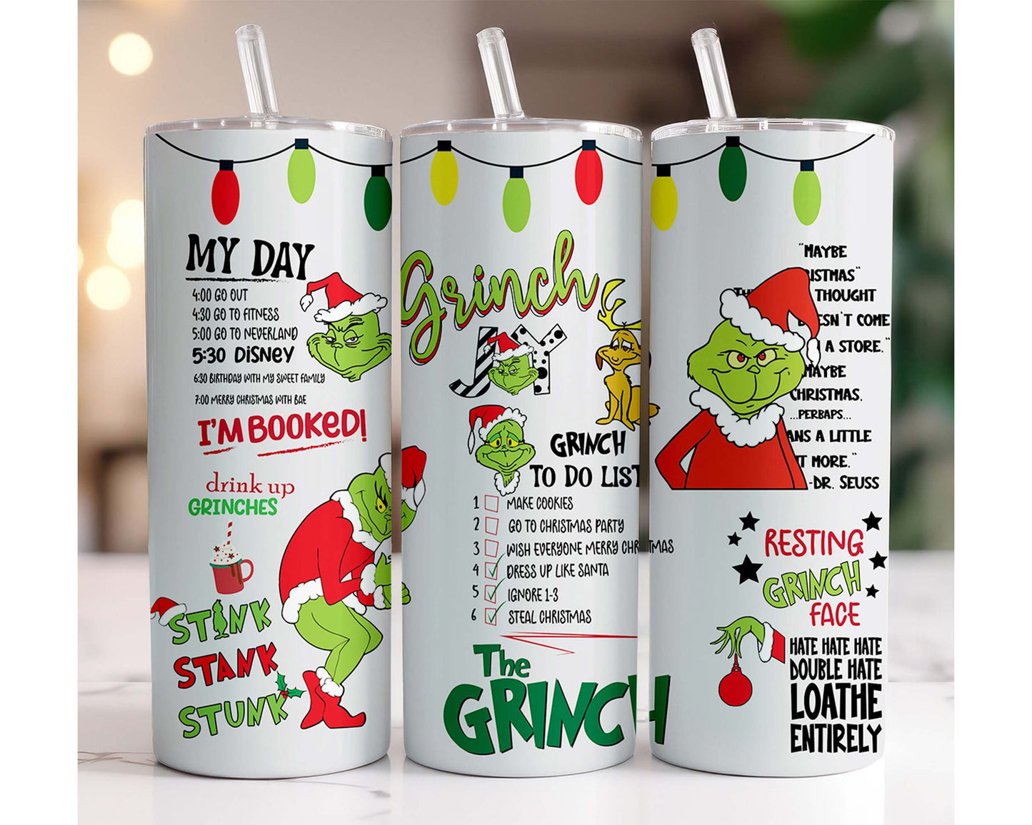 53 Designs 2D, 3D Christmas Tumbler Sublimation , 20oz Skinny Tumbler Bundle Wrap Png, Bundle Design Template for Sublimation