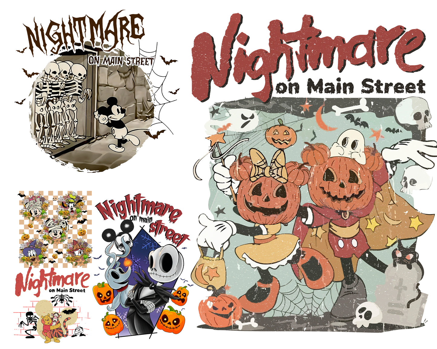 5 file nightmare on main street bundle SVG , bundle halloween Cutting Image, File Cut , Digital Download, Instant Download