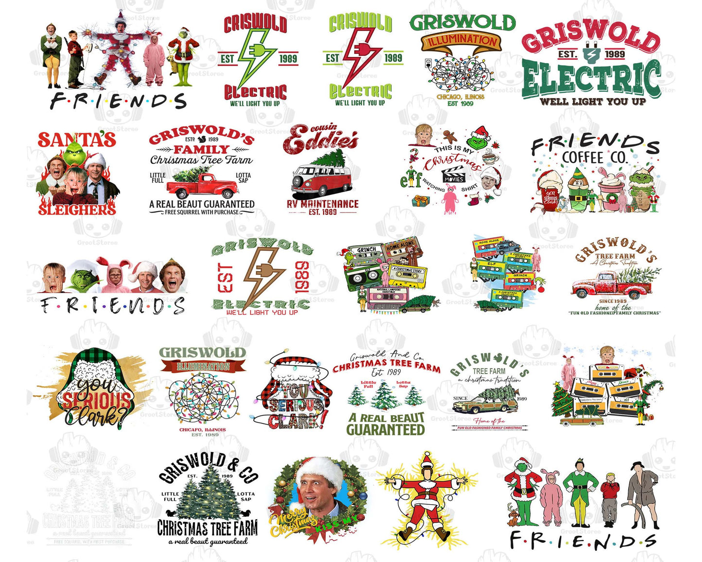 90+ Christmas Vacation PNG Bundle, Christmas 2023 Svg, Funny Christmas Png , file cut , for Cricut,  Silhouette , digital download