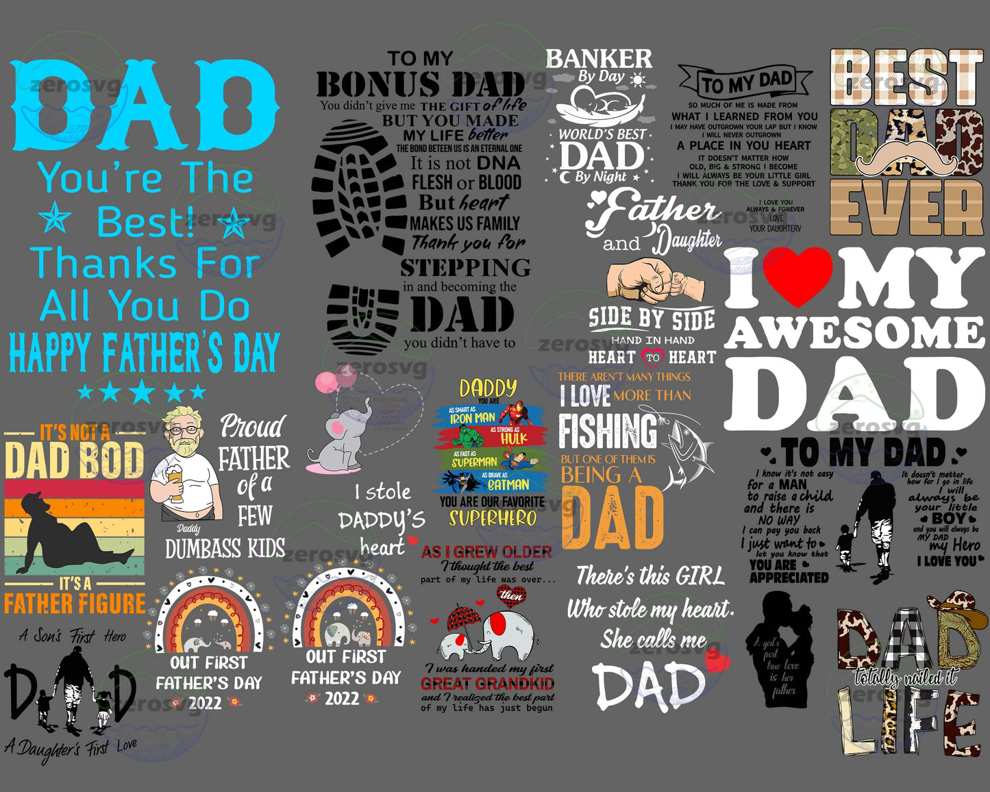 Father day bundle PNG, 22 file farther day SVG, EPS, PNG, DXF for Cricut, Silhouette, Digital Download