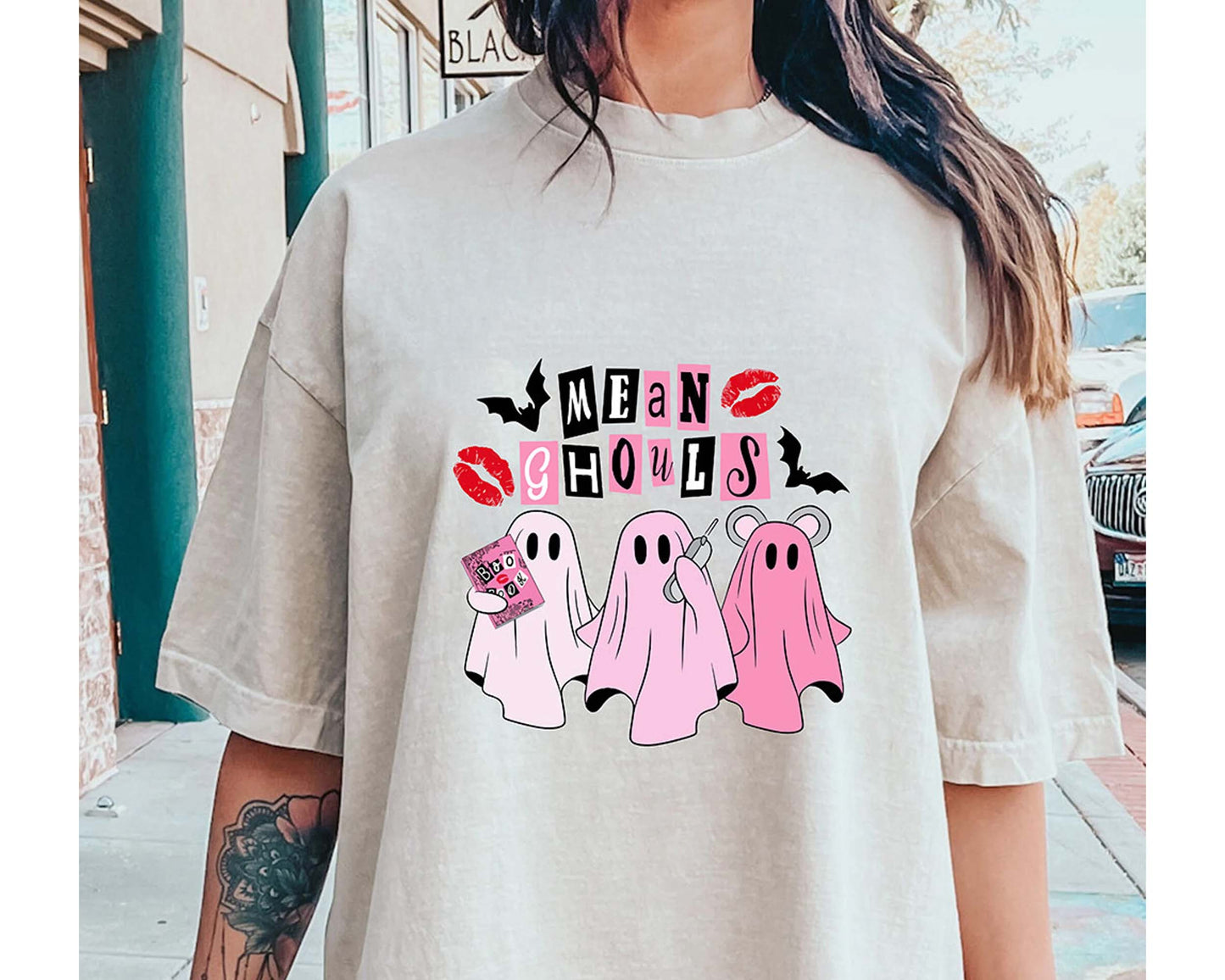 Halloween Mean Ghouls Png, Halloween Mean Girls Png, Pink Halloween Png , Digital Download ,Instant Download