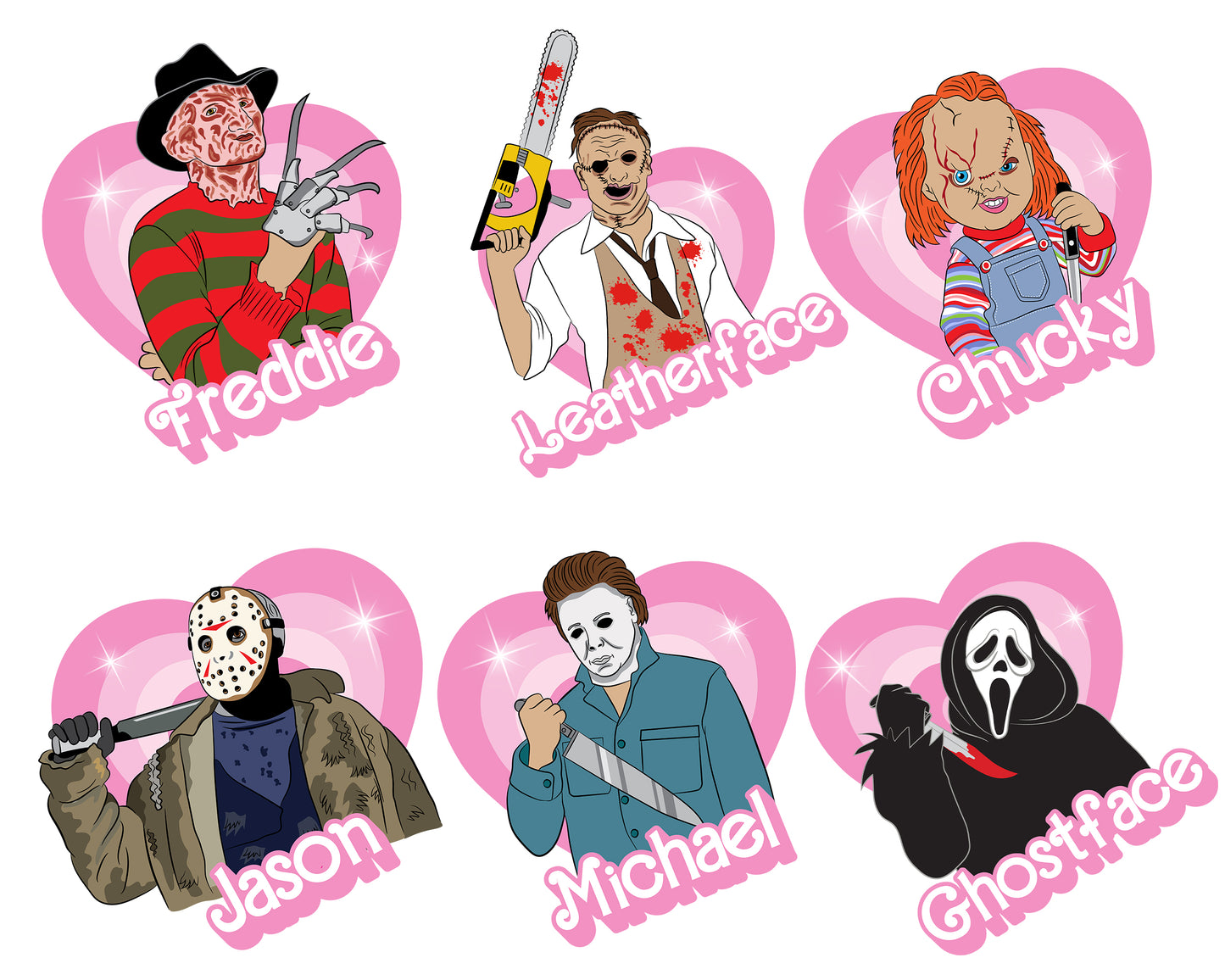 Horror Dolls PNG, 6 file Horror Dolls bundle PNG , bundle halloween Cutting Image, File Cut , Digital Download, Instant Download