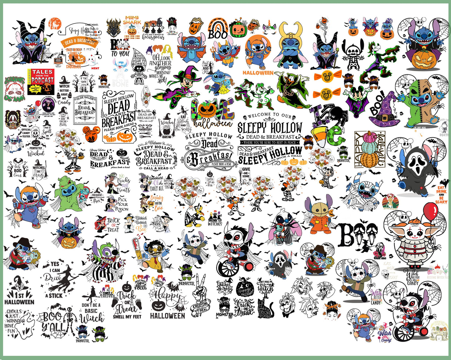 Horror bundle svg, 90+ file halloween SVG DXF EPS PNG, bundle halloween Cutting Image, File Cut , Digital Download, Instant Download