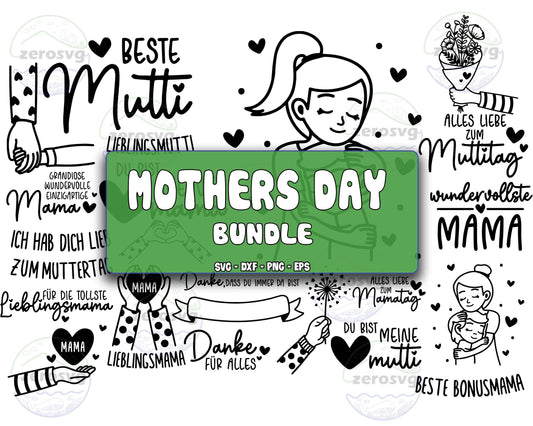 Mothers Day Bundle SVG, 24+ file Mothers Day SVG EPS DXF PNG , Cutting Image, cricut , file cut , digital download ,Instant Download