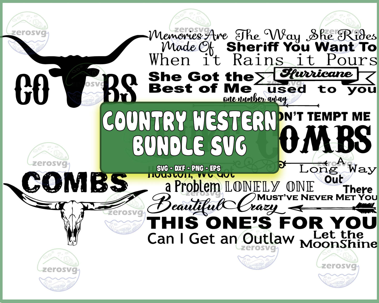 Retro Country Western Bundle SVG, Retro Country Western svg , Luke Combs Digital File, Combs Bullskull Retro Png, Combs Vintage Svg Png Dxf Eps , cricut , file cut , Silhouette, Digital Dowload