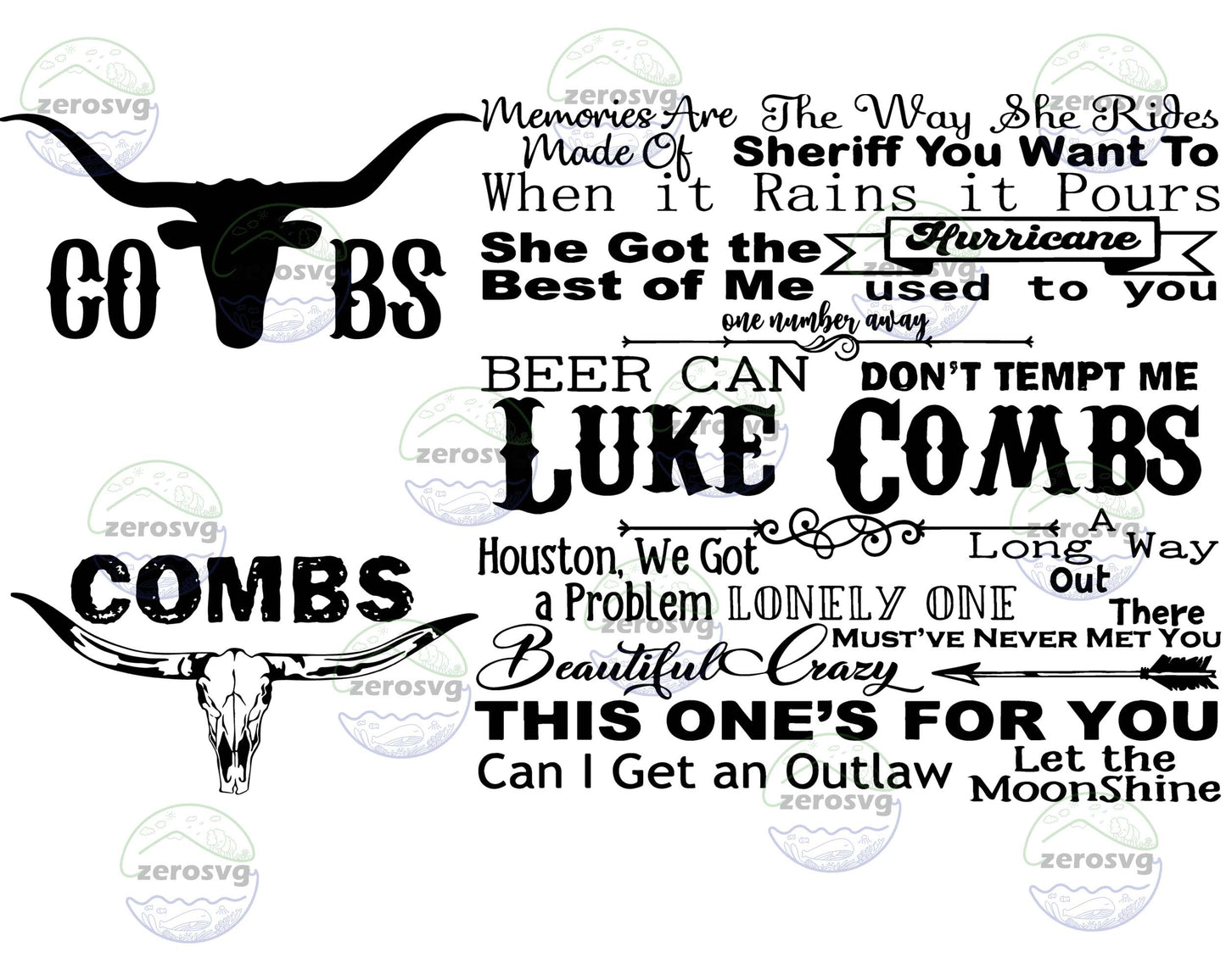 Retro Country Western Bundle SVG, Retro Country Western svg , Luke Combs Digital File, Combs Bullskull Retro Png, Combs Vintage Svg Png Dxf Eps , cricut , file cut , Silhouette, Digital Dowload