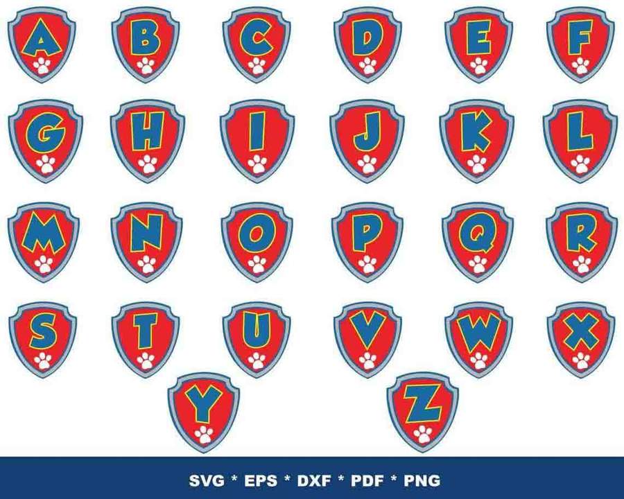 Paw Patrol SVG Bundle - 1200+ files Paw Patrol SVG, EPS, PNG, DXF for Cricut, Silhouette