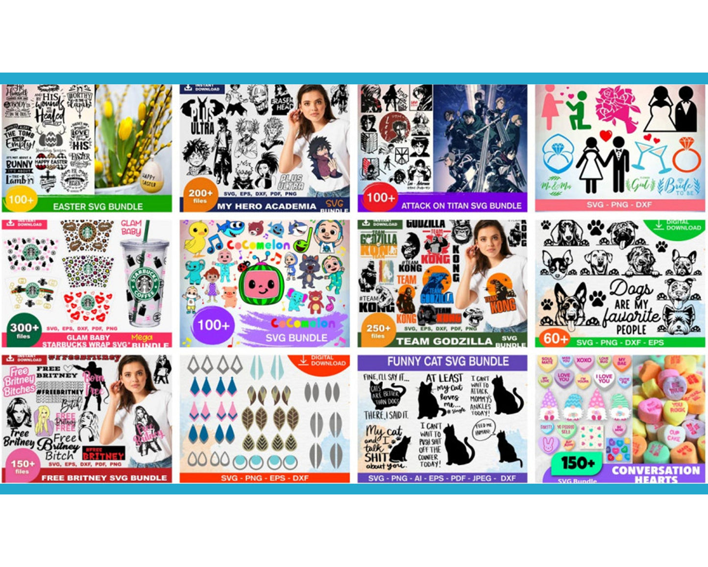 Ultimate Giga Bundle SVG - 200 Bestseller SVG Bundles - Mega SVG Bundle - cricut - file cut - Silhouette - digital download