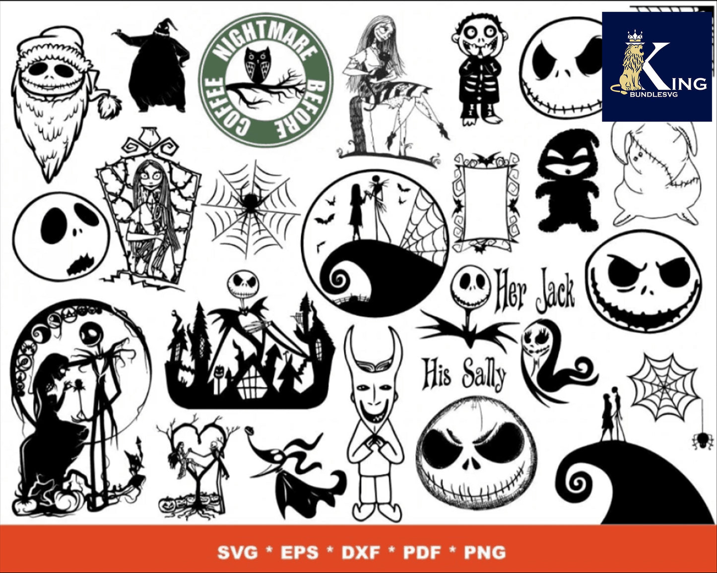 1700+ file Nightmare Before Christmas Bundle SVG ,Bundle christmas SVG DXF EPS PNG, file cut, cricut, for Cricut, Silhouette