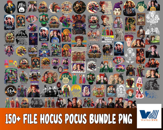 Hocus pocus png,150+file Hocus pocus  Bundle PNG - bundle halloween PNG , Silhouette , Digital download