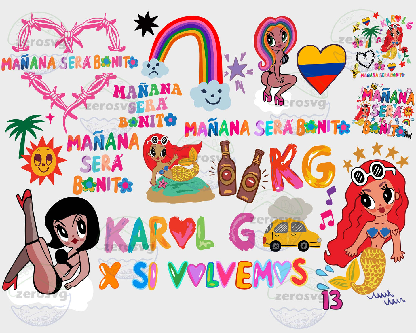 18+ file Karol G svg bundle, Mañana Sera Bonito SVG DXF PNG EPS , Karol G Mañana Sera Bonito bundle svg, cricut , file cut , Silhouette, digital download, Instant Download