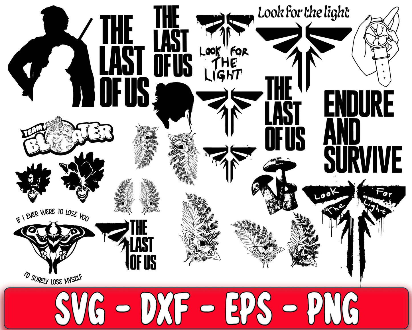 20+ file The last of us bundle svg, The last of us SVG DXF EPS PNG  , cricut , file cut, for Cricut, Silhouette , digital download, Instant Download