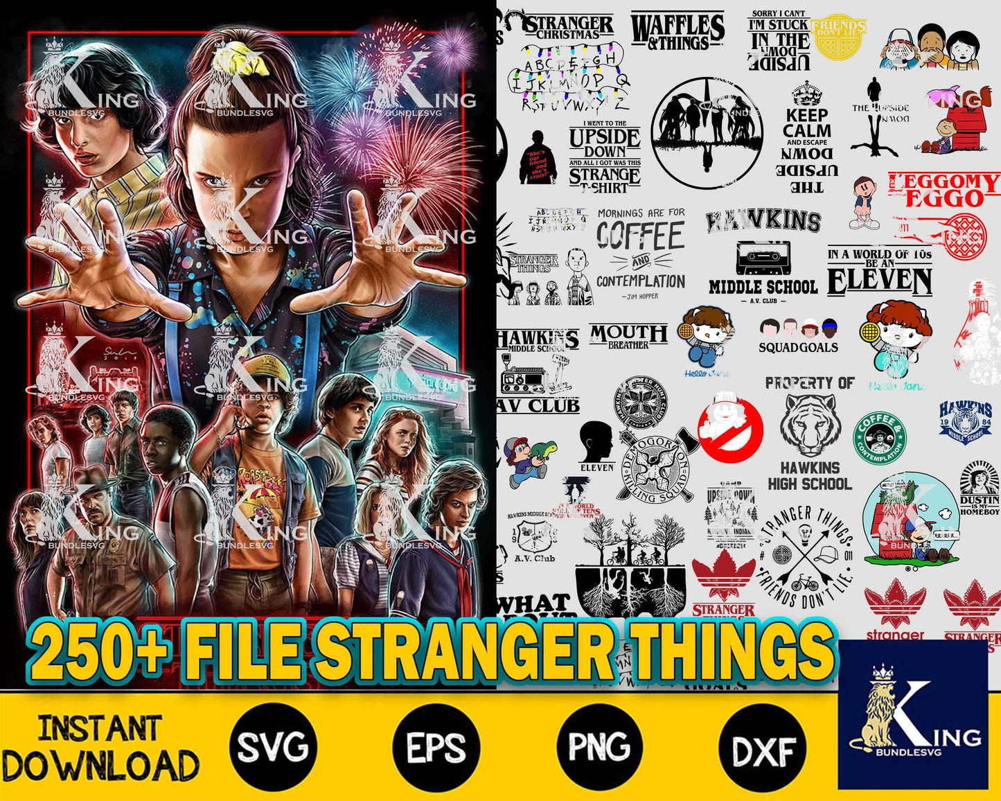 ultimate stranger things bundle  svg , dxf, eps, png,  Cricut , File cut , Vector file , Silhouette Digital Dowload