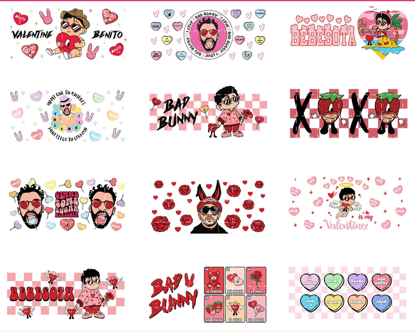 300+ file Bad Bunny valentine SVG bundle , Bad Bunny valentine bundle SVG DXF EPS PNG, Cutting Image, File Cut , Digital Download, Instant Download