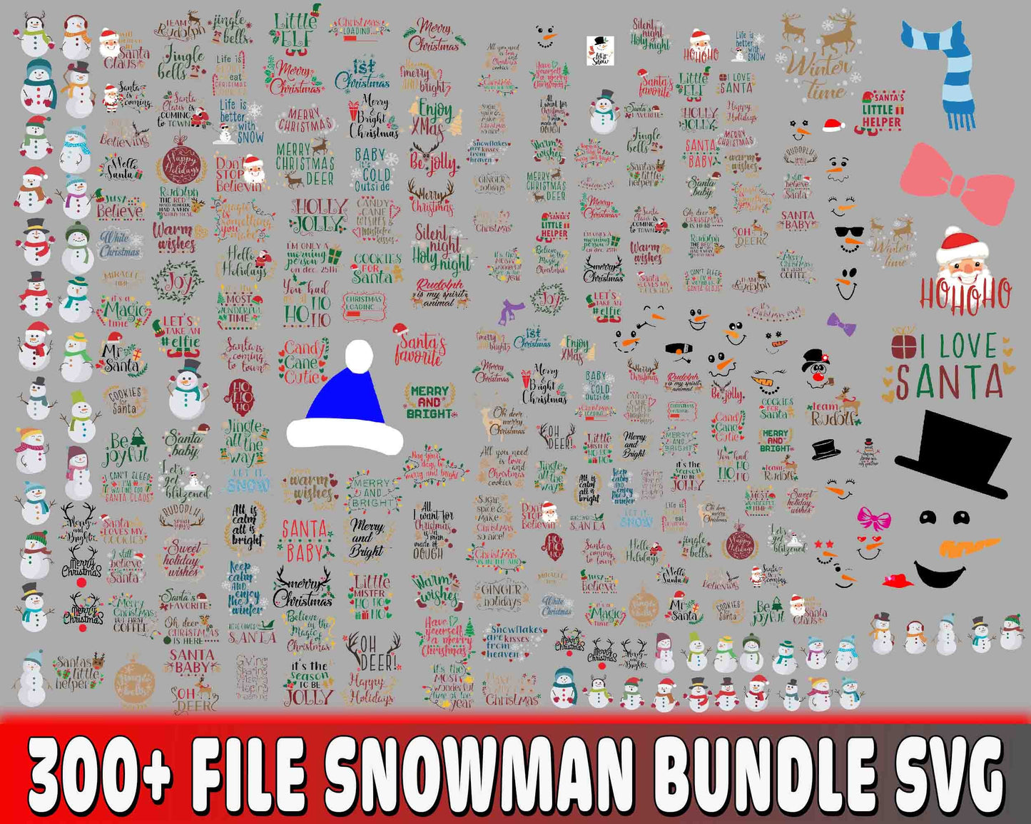 Snowman bundle SVG , 300+ file Snowman bundle SVG PNG DXF EPS , cricut , file cut , Silhouette, digital download, Instant Download