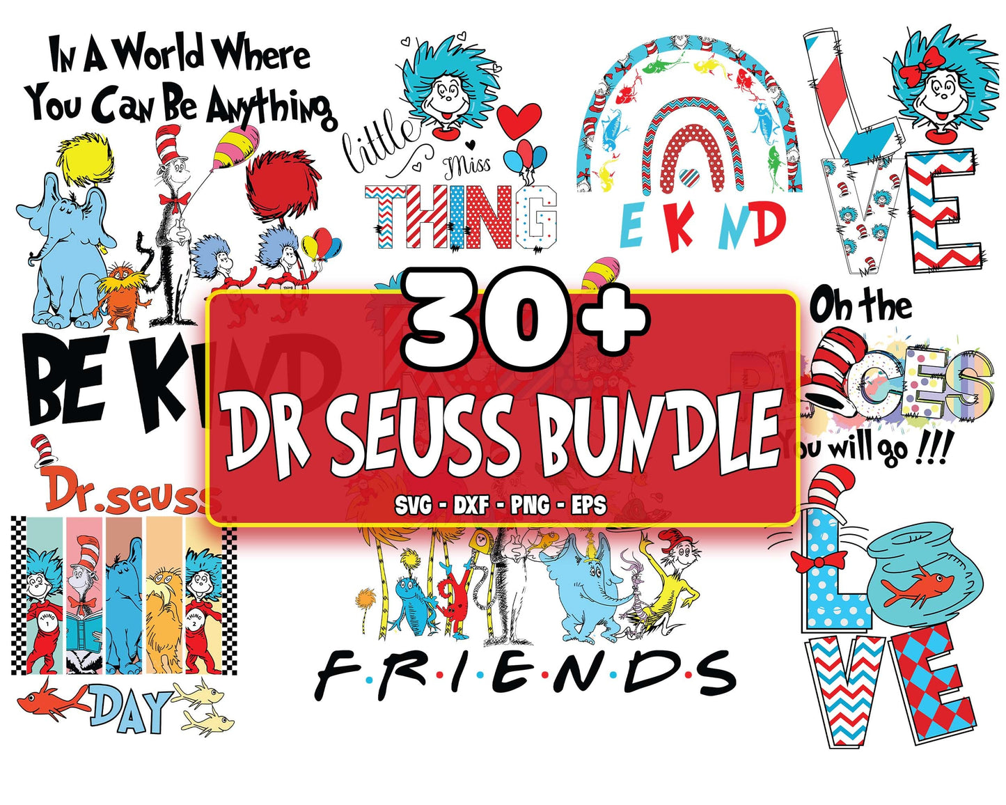 30+ file Dr Seuss Bundle svg,Green Eggs and Ham,Cat in The Hat Svg,Kids Svg,Teacher SVG, EPS, PNG, DXF , cricut , file cut, for Cricut, Silhouette , digital download, Instant Download