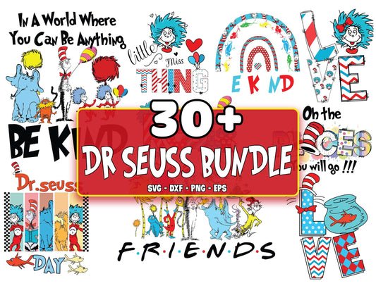 30+ file Dr Seuss Bundle svg,Green Eggs and Ham,Cat in The Hat Svg,Kids Svg,Teacher SVG, EPS, PNG, DXF , cricut , file cut, for Cricut, Silhouette , digital download, Instant Download