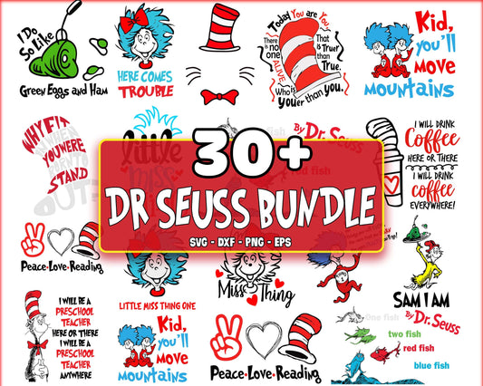 30+ file Dr seuss bundle svg , cat in the hat bundle svg, Dr seuss SVG, EPS, PNG, DXF , cricut , file cut, for Cricut, Silhouette , digital download, Instant Download