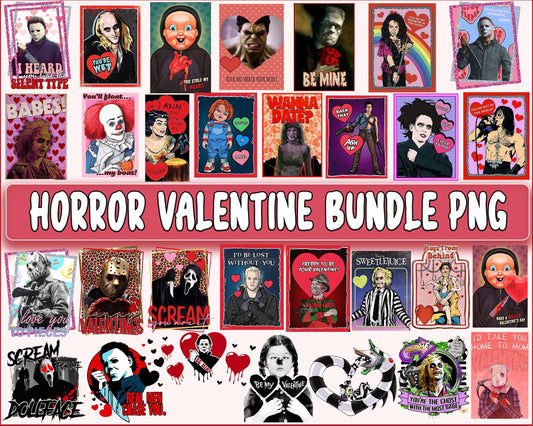 30+ file Horror valentines bundle PNG , Horror  Valentine PNG, Cutting Image, File Cut , Digital Download, Instant Download