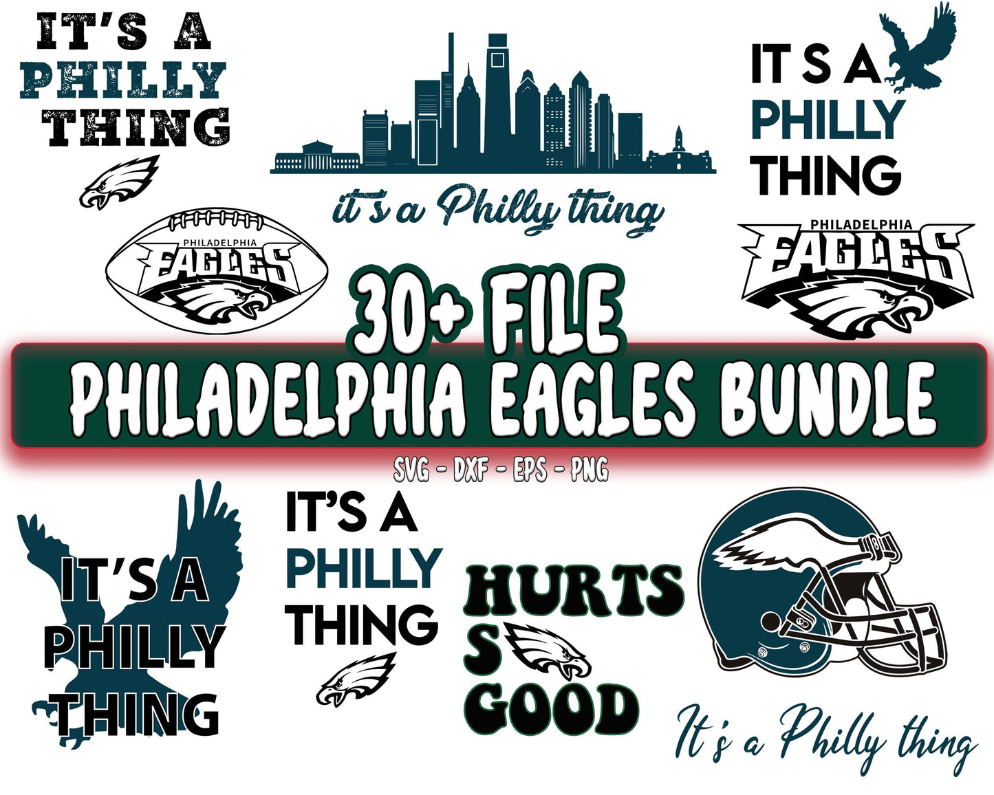 Philadelphia-Eagles SVG , 30+ file Philadelphia-Eagles SVG Bundle , NFL SVG , Philadelphia-Eagles svg dxf eps png , digital download, cricut, file cut