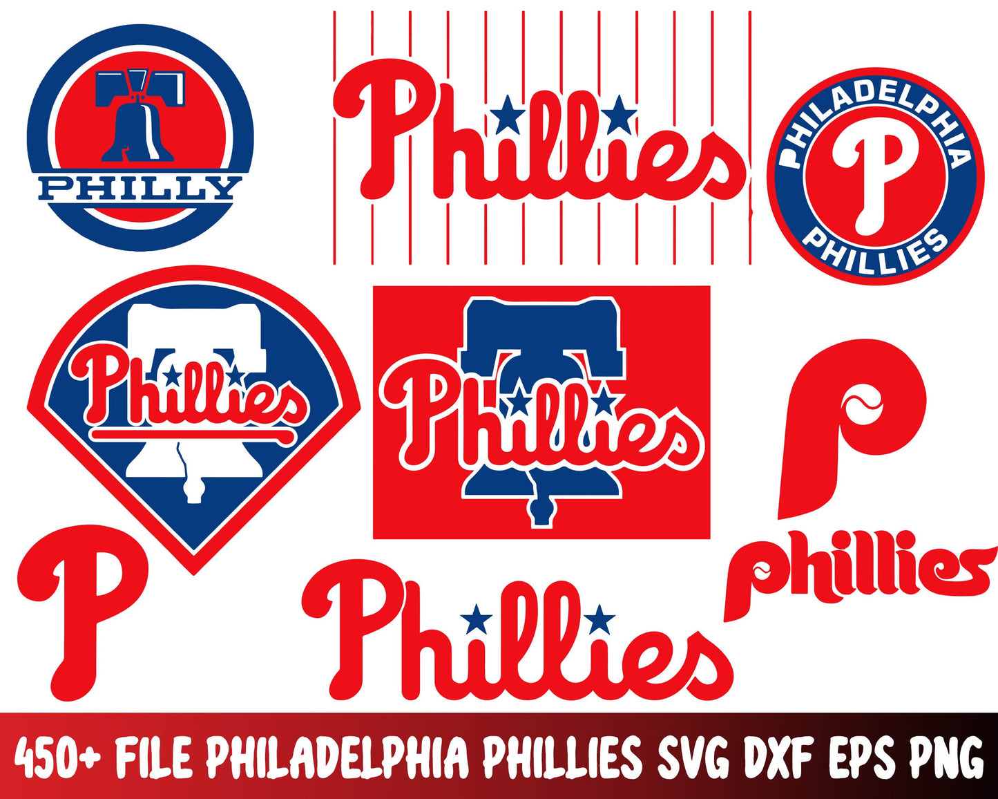450+ file Philadelphia-Phillies bundle svg dxf eps png file, MLB Svg, MLB Svg, Png, Dxf, Sport Instant Download, for Cricut, Silhouette