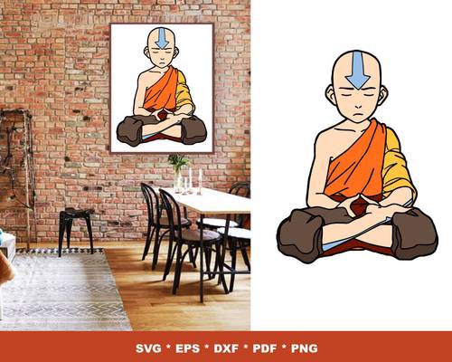 The Last Airbender SVG Bundle - 100+ files The Last Airbender SVG, EPS, PNG, DXF for Cricut, Silhouette