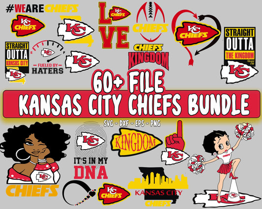 60+ file Kansas-City-Chiefs SVG Bundle , NFL SVG , Kansas City Chiefs svg dxf eps png , digital download, cricut, file cut