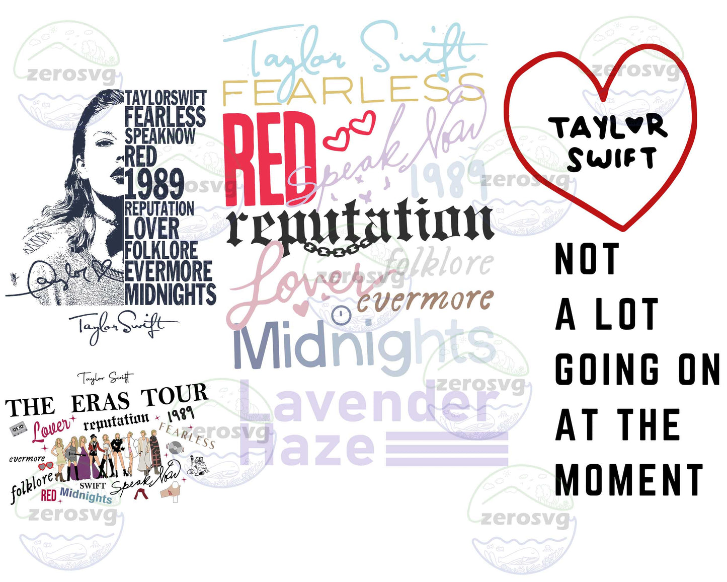 Taylor Midnights SVG , Taylor Swift Albums SVG , 6 file Taylor Swift bundle svg,taylor swiftie bundle SVG DXF EPS PNG, Different File Types , Cutting Image, File Cut , Digital Download, Instant Download
