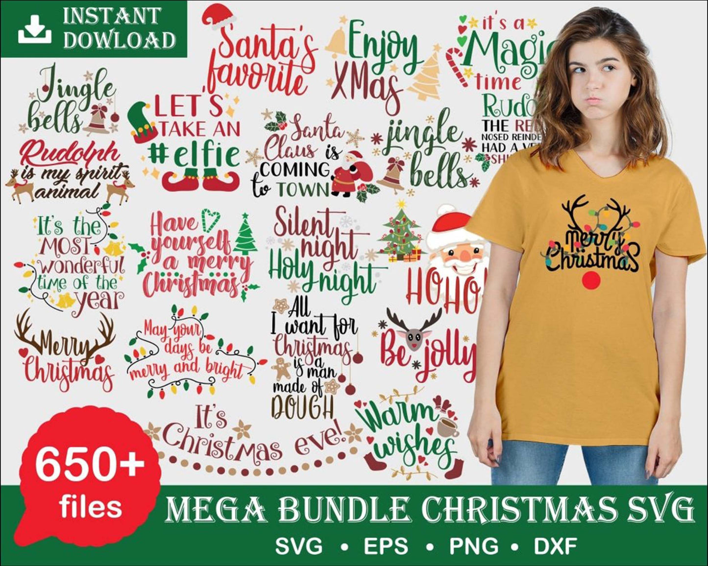 7800+ file Ultimate bundle Christmas SVG DXF EPS PNG - cricut - file cut - Silhouette - digital download