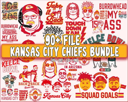 90+ file Kansas-City-Chiefs SVG Bundle , NFL SVG , Kansas City Chiefs svg dxf eps png , digital download, cricut, file cut
