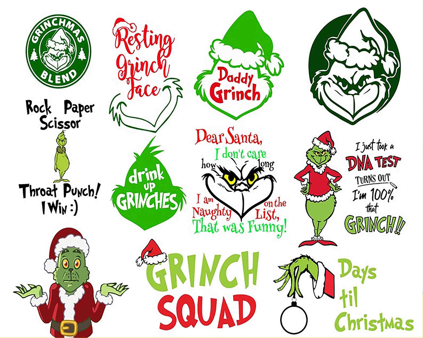 950+ file Grinch Bundle SVG ,Bundle christmas SVG DXF EPS PNG, file cut, cricut, for Cricut, Silhouette