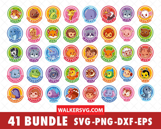 Animals SVG Bundle - 165+ files Animals SVG, EPS, PNG, DXF for Cricut, Silhouette
