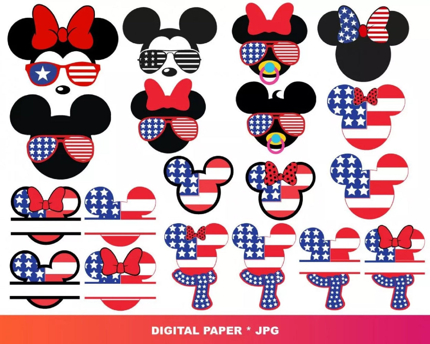 2000+ file Independence Day SVG DXF EPS PNG Bundle cricut , file cut , vector file ,Digital Dowload