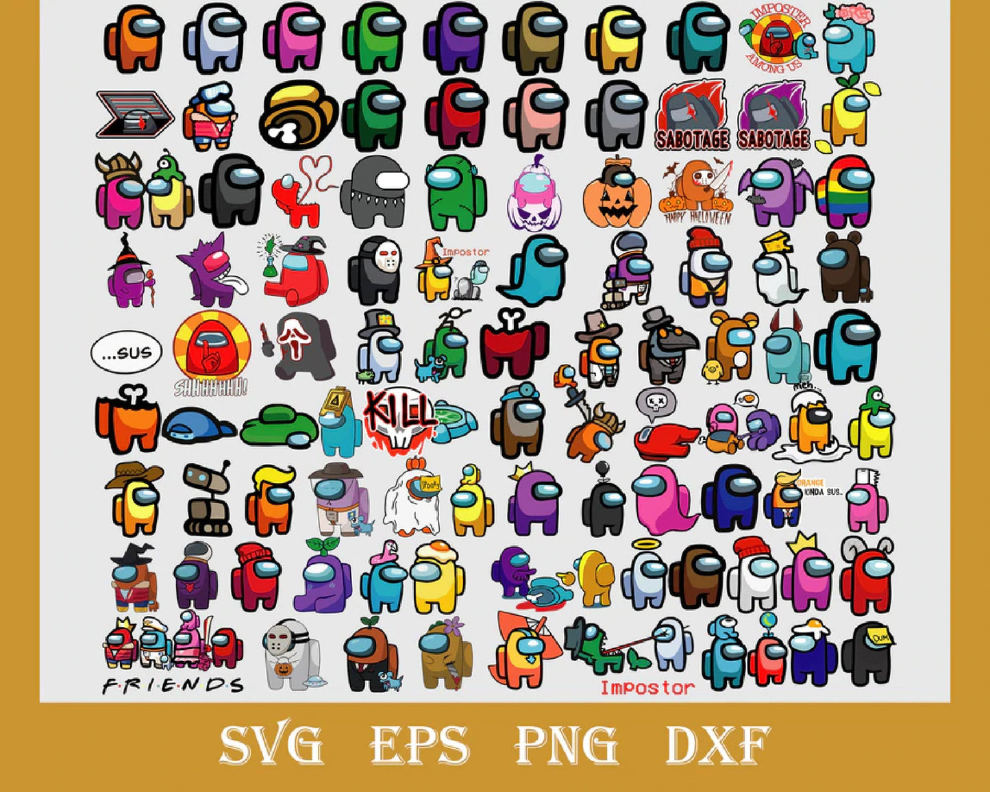Among US Bundle svg, Among US SVG,Among Us Valentine Svg, Valentine Day Svg, Valentine Svg, Among Us Png, Svg