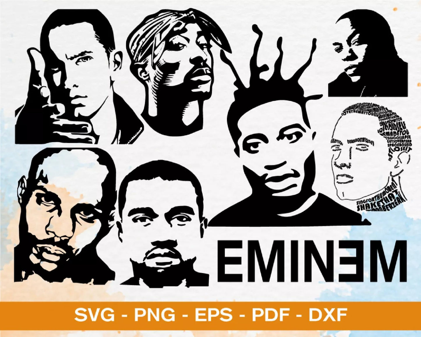 150+ file RAPPERS SVG BUNDLE , Cricut , File cut , Vector file , Silhouette Digital Dowload