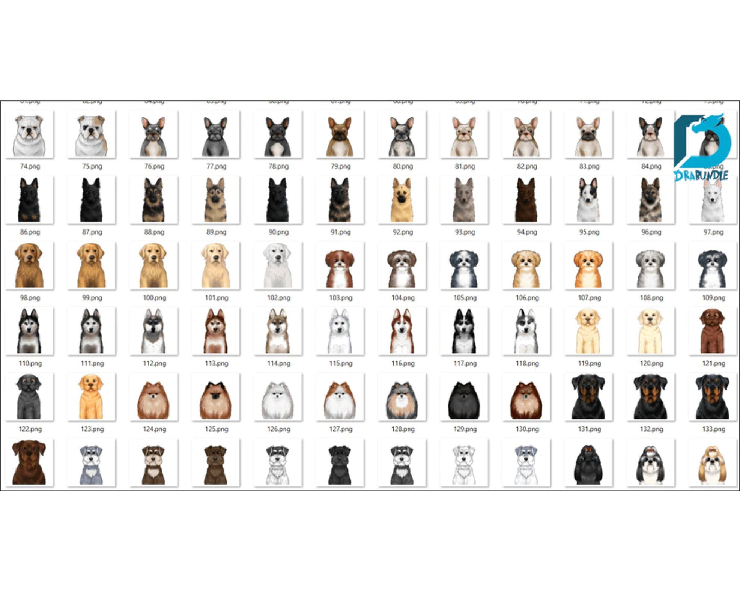 190+Bundle Dog PNG Digital Dowload