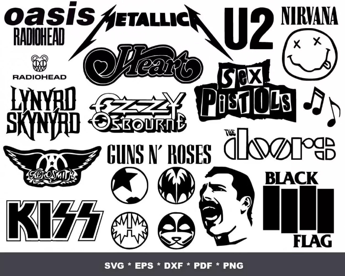 400+Rock Band Logo Bundle Svg, Rock Music Svg, Rock and Roll Bundle Svg, Rock Flames Svg, Cricut Cricut Cut Files, Silhouette Cut Files