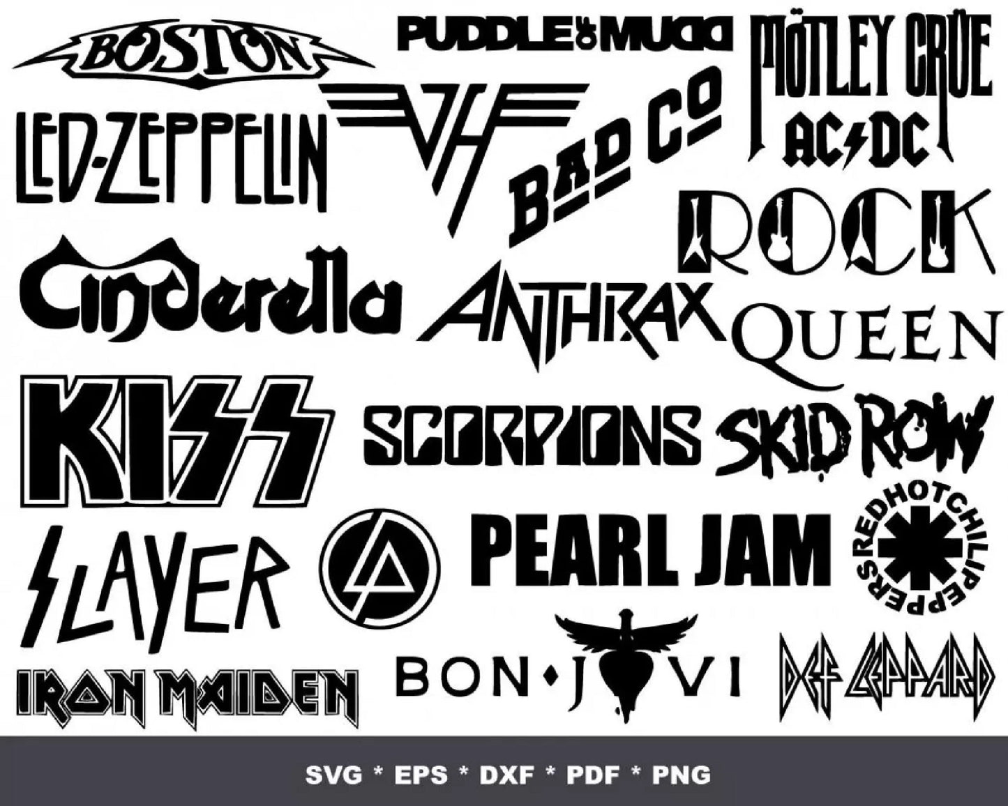400+Rock Band Logo Bundle Svg, Rock Music Svg, Rock and Roll Bundle Svg, Rock Flames Svg, Cricut Cricut Cut Files, Silhouette Cut Files