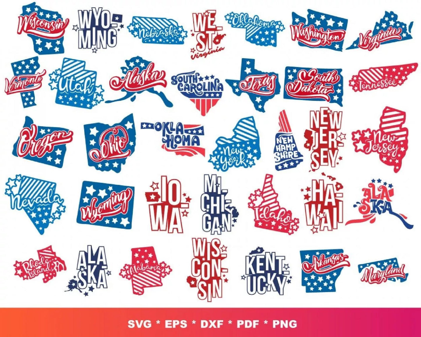 2000+ file Independence Day SVG DXF EPS PNG Bundle cricut , file cut , vector file ,Digital Dowload