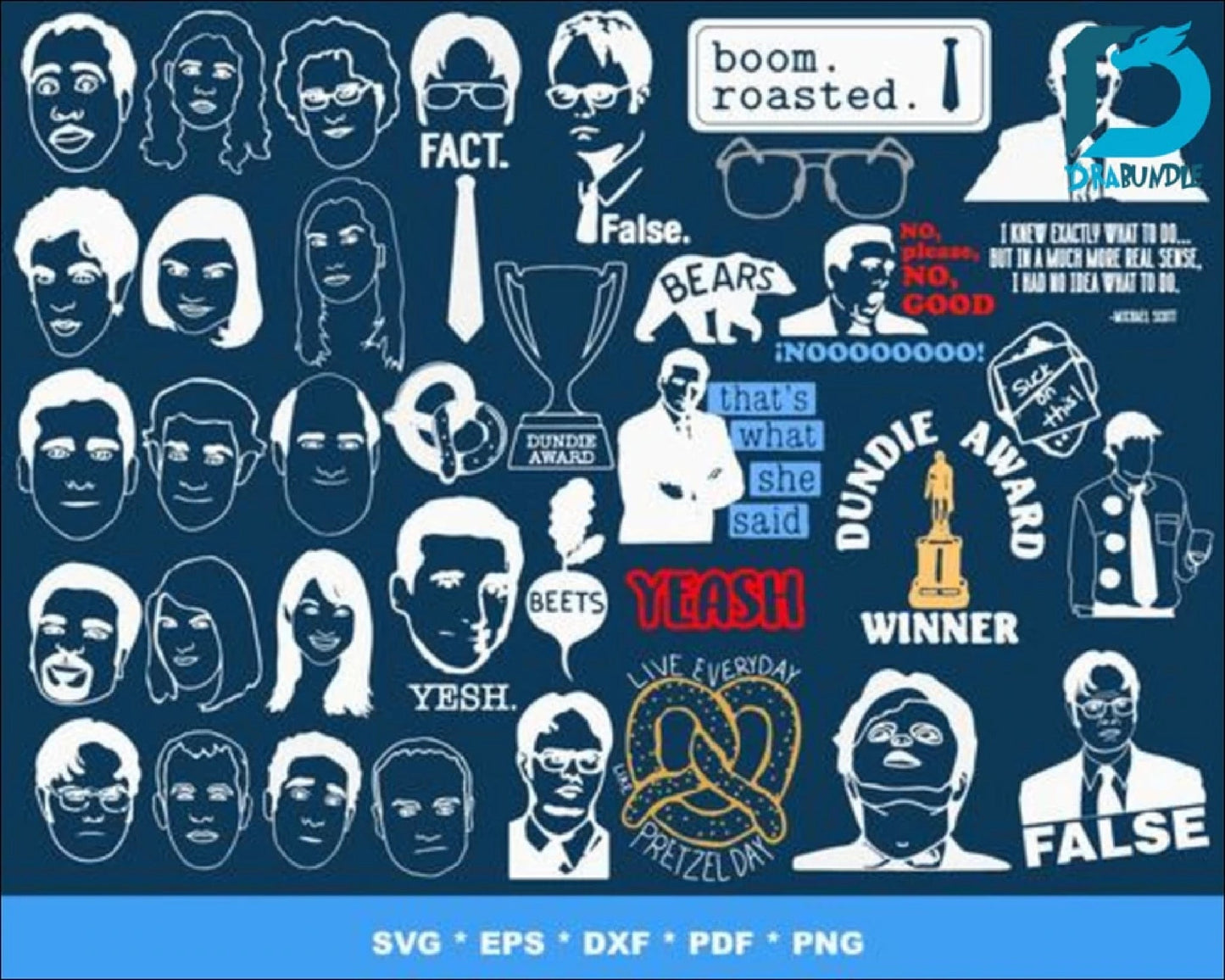 1000+ The Office TV Show SVG,Png, Eps,Dxf, Digital Download