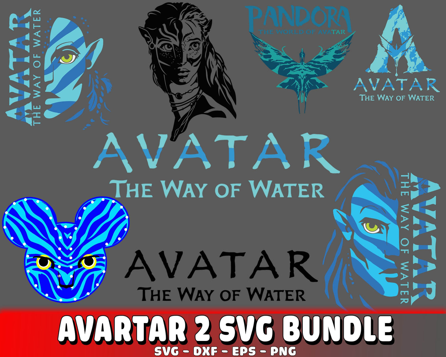 Avartar svg, Avartar 2 svg bundle , the way of water svg ,eps,dxf,png ,Digital Dowload, Cutting Image, cricut , file cut , Instant Download