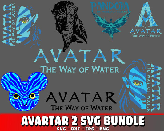 Avartar svg, Avartar 2 svg bundle , the way of water  svg ,eps,dxf,png ,Digital Dowload, Cutting Image, cricut , file cut ,  Instant Download
