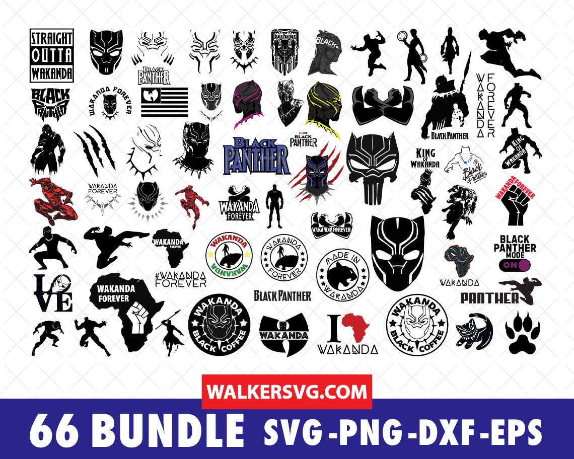 Black Panther SVG Bundle - 265+ files Betty Boop SVG, EPS, PNG, DXF for Cricut, Silhouette